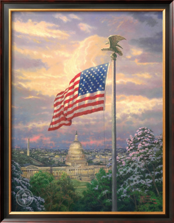 America's Pride by Thomas Kinkade Pricing Limited Edition Print image