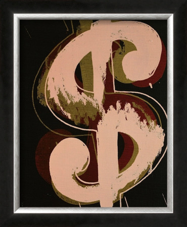 Dollar Sign, C.1982 (Beige And Red) by Andy Warhol Pricing Limited Edition Print image