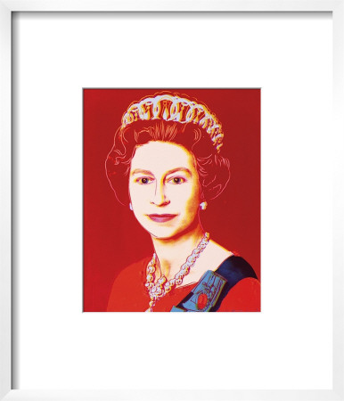Reigning Queens: Queen Elizabeth Ii Of The United Kingdom, C.1985 (Light Outline) by Andy Warhol Pricing Limited Edition Print image