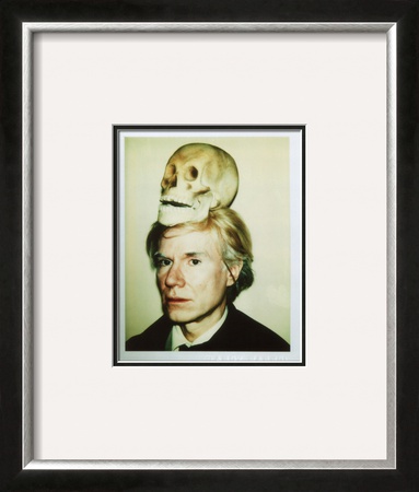 Self-Portrait With Skull, C.1977 by Andy Warhol Pricing Limited Edition Print image