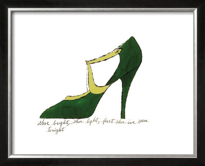 Shoe, C.1955 (Green And Yellow) by Andy Warhol Pricing Limited Edition Print image
