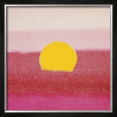 Sunset, C.1972 (Hot Pink, Pink, Yellow) by Andy Warhol Pricing Limited Edition Print image