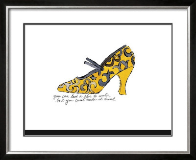 Yellow Pattern Shoe, C.1955 by Andy Warhol Pricing Limited Edition Print image