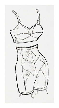 Bra And Girdle, C.1958 by Andy Warhol Pricing Limited Edition Print image