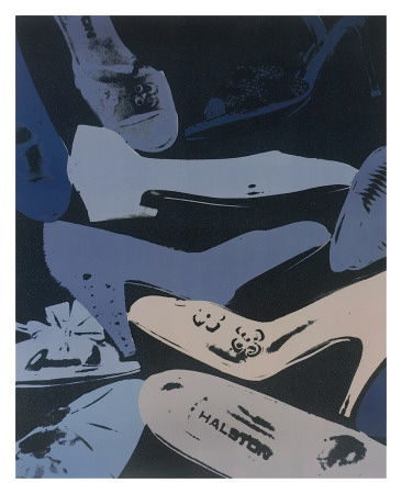Diamond Dust Shoes, C.1980-1 (Blue And Grey) by Andy Warhol Pricing Limited Edition Print image