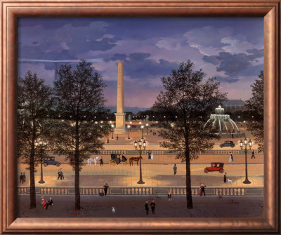 Place De La Concorde, La Nuit by Michel Delacroix Pricing Limited Edition Print image