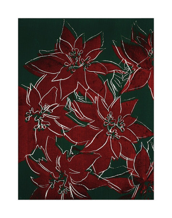 Poinsettas, C.1982 (Red On Green) by Andy Warhol Pricing Limited Edition Print image