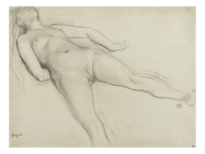 Femme Nue Couchee Sur Le Dos by Edgar Degas Pricing Limited Edition Print image