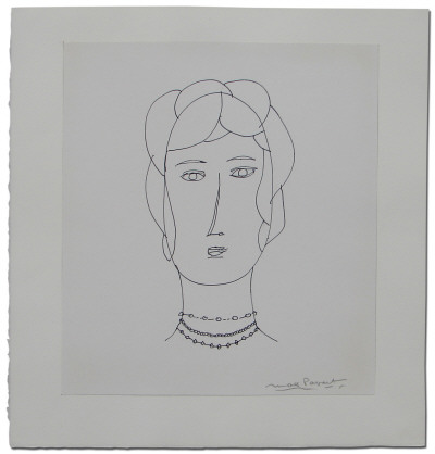 Portrait Of A Woman W/ Necklace by Max Papart Pricing Limited Edition Print image