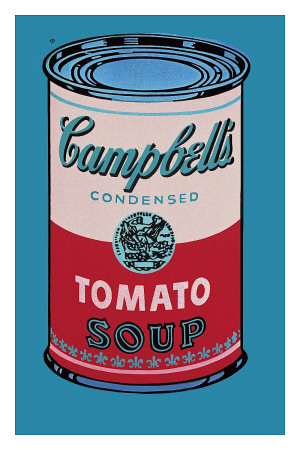 Campbell's Soup Can, 1965 (Pink And Red) by Andy Warhol Pricing Limited Edition Print image