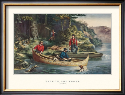 Life In The Woods by Currier & Ives Pricing Limited Edition Print image