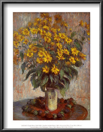 Jerusalem Artichoke Flowers by Claude Monet Pricing Limited Edition Print image