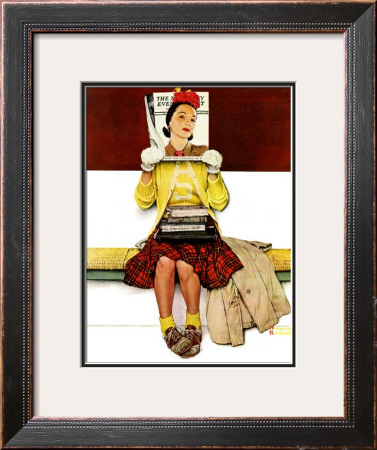 Cover Girl, March 1,1941 by Norman Rockwell Pricing Limited Edition Print image