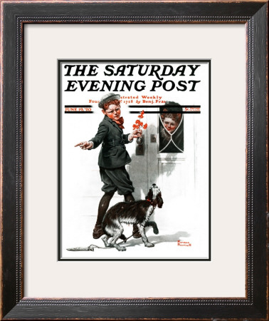 Three's Company Saturday Evening Post Cover, June 19,1920 by Norman Rockwell Pricing Limited Edition Print image