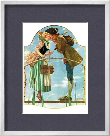 Milkmaid, July 25,1931 by Norman Rockwell Pricing Limited Edition Print image