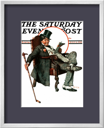 Country Gentleman Saturday Evening Post Cover, July 11,1925 by Norman Rockwell Pricing Limited Edition Print image