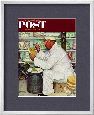How To Diet Saturday Evening Post Cover, January 3,1953 by Norman Rockwell Pricing Limited Edition Print image