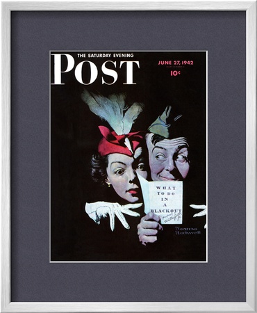 Willie Gillis In A Blackout Saturday Evening Post Cover, June 27,1942 by Norman Rockwell Pricing Limited Edition Print image
