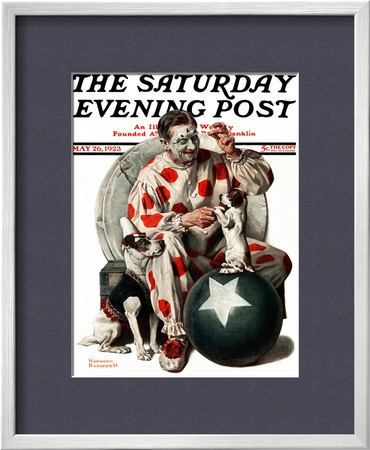 Between The Acts Saturday Evening Post Cover, May 26,1923 by Norman Rockwell Pricing Limited Edition Print image