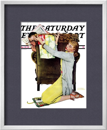 Decorator Saturday Evening Post Cover, March 30,1940 by Norman Rockwell Pricing Limited Edition Print image