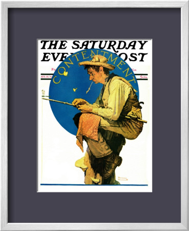 Contentment Saturday Evening Post Cover, August 28,1926 by Norman Rockwell Pricing Limited Edition Print image