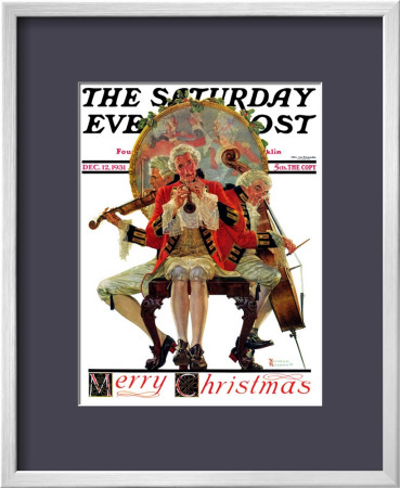 Three Victorian Musicians Saturday Evening Post Cover, December 12,1931 by Norman Rockwell Pricing Limited Edition Print image