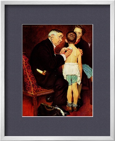 Doc Melhorn And The Pearly Gates, December 24,1938 by Norman Rockwell Pricing Limited Edition Print image