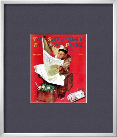 Willie Gillis On K.P Saturday Evening Post Cover, April 11,1942 by Norman Rockwell Pricing Limited Edition Print image