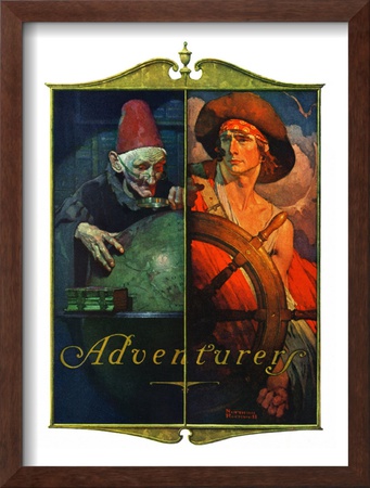 Adventurers, April 14,1928 by Norman Rockwell Pricing Limited Edition Print image