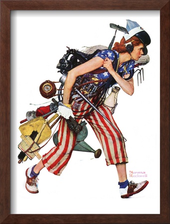 Rosie To The Rescue, September 4,1943 by Norman Rockwell Pricing Limited Edition Print image