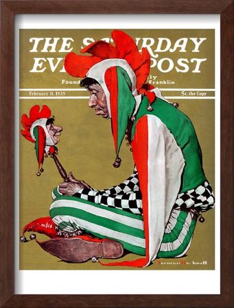 Jester Saturday Evening Post Cover, February 11,1939 by Norman Rockwell Pricing Limited Edition Print image