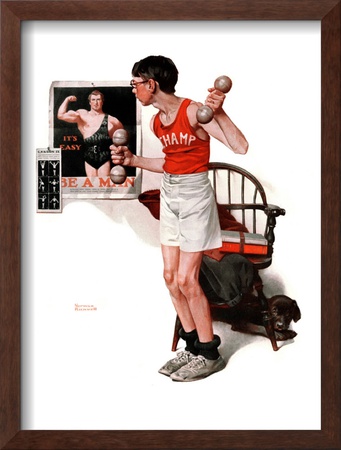 Champ Or Be A Man, April 29,1922 by Norman Rockwell Pricing Limited Edition Print image