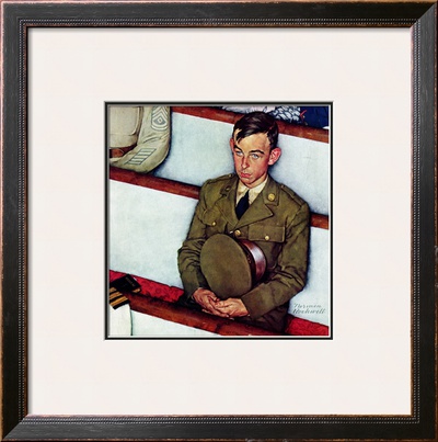 Willie Gillis In Church, July 25,1942 by Norman Rockwell Pricing Limited Edition Print image
