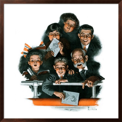 Charlie Chaplin Fans, October 14,1916 by Norman Rockwell Pricing Limited Edition Print image