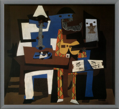 Three Musicians, C.1921 by Pablo Picasso Pricing Limited Edition Print image