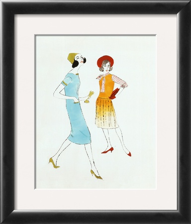 Two Female Fashion Figure, C.1960 by Andy Warhol Pricing Limited Edition Print image
