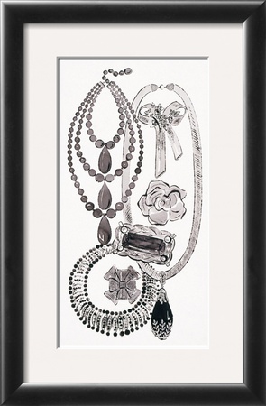 Necklaces And Pins, C.1959 by Andy Warhol Pricing Limited Edition Print image