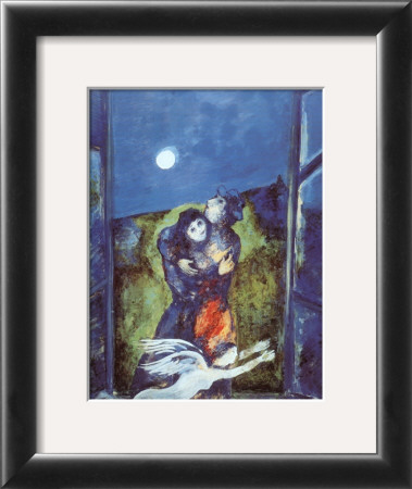 Lovers In Moonlight by Marc Chagall Pricing Limited Edition Print image