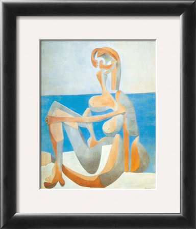 Baigneuse Assise Au Bord De La Mer, C.1930 by Pablo Picasso Pricing Limited Edition Print image