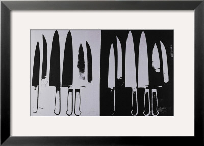 Knives, C.1982 (Silver And Black) by Andy Warhol Pricing Limited Edition Print image