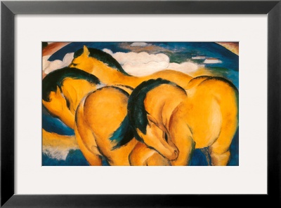Little Yellow Horses, C.1912 by Franz Marc Pricing Limited Edition Print image
