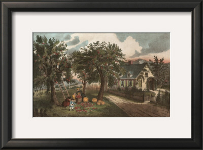 American Homestead Autumn by Currier & Ives Pricing Limited Edition Print image