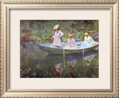 The Boat At Giverny by Claude Monet Pricing Limited Edition Print image