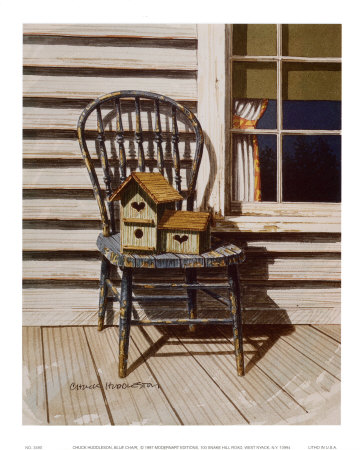 Blue Chair by Chuck Huddleston Pricing Limited Edition Print image