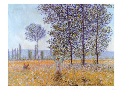 Sunlight Under The Poplars by Claude Monet Pricing Limited Edition Print image