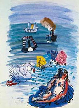 Amphitrite by Raoul Dufy Pricing Limited Edition Print image