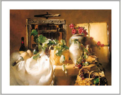 Still Life With Wine Press by Joseph Sulkowski Pricing Limited Edition Print image