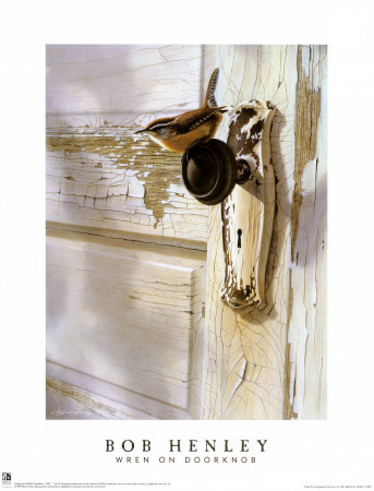 Wren On The Doorknob by Bob Henley Pricing Limited Edition Print image