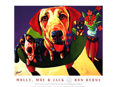 Molly, Moe And Jack by Ron Burns Pricing Limited Edition Print image