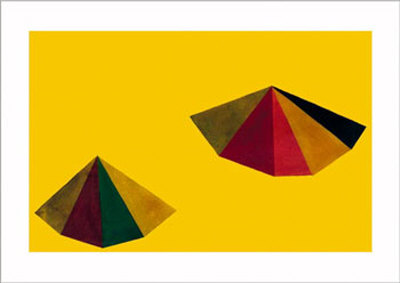 Pyramid On Yellow, C.1986 by Sol Lewitt Pricing Limited Edition Print image